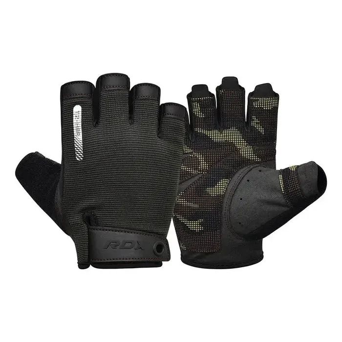 Перчатки для фитнеса RDX T2 Half Brown L Фото