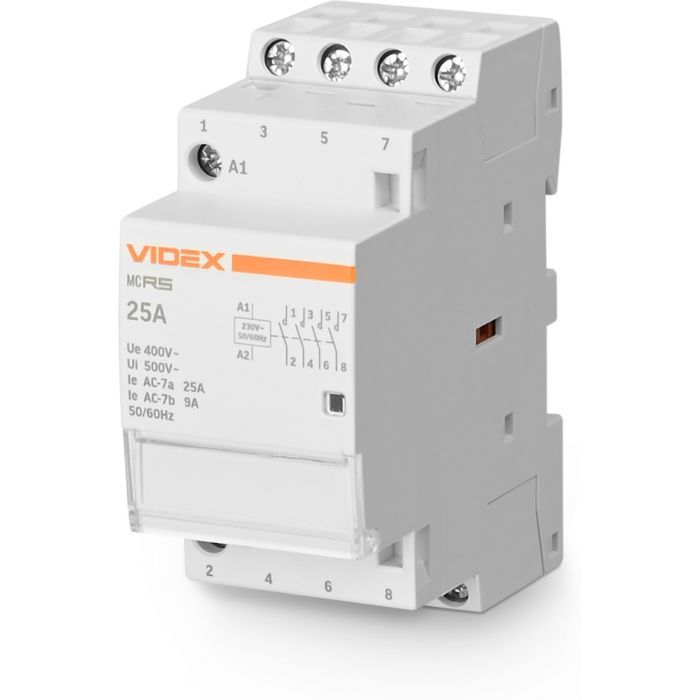 Контактор Videx 4п 25А 4НВ VF-RS-MC4O-25 RESIST Фото