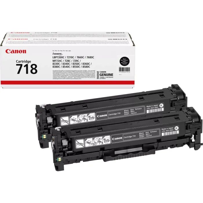 Картридж Canon 718 Black Double pack Фото