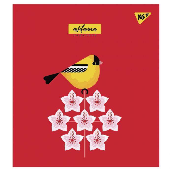 Тетрадь Yes А5 Avifauna 12 аркушів клітинка Фото