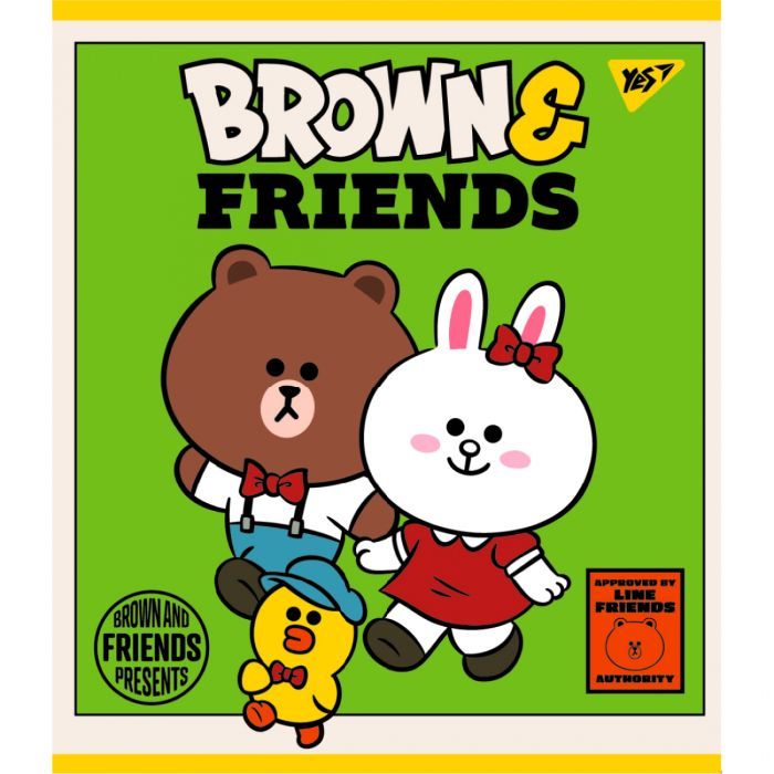 Тетрадь Yes А5 Line Friends 48 листов клетка Фото