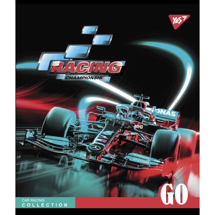 Тетрадь Yes А5 Racing championship 96 аркушів клітинка Фото