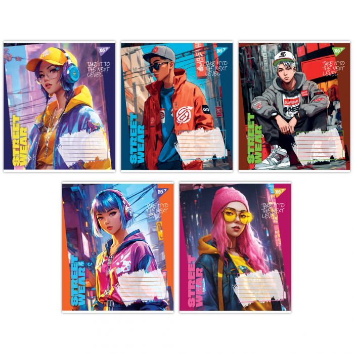 Тетрадь Yes Street wear 18 листов клетка Фото