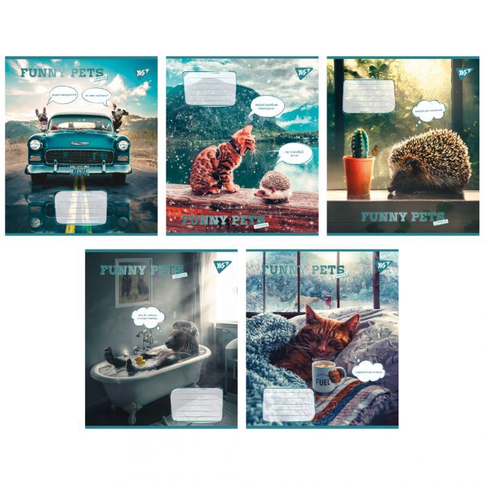 Тетрадь Yes Funny pets 48 листов линия Фото