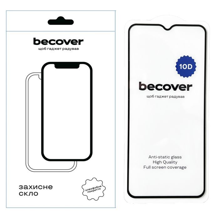 Стекло защитное BeCover Nokia G22 10D Black Фото