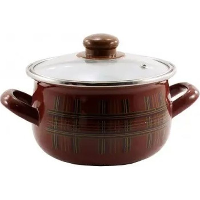 Кастрюля Interos емаль Шотландка 3,1л Фото