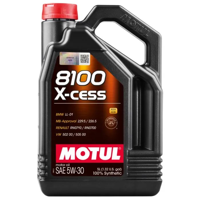 Моторное масло MOTUL 8100 X-cess SAE 5W-30, 5л Фото