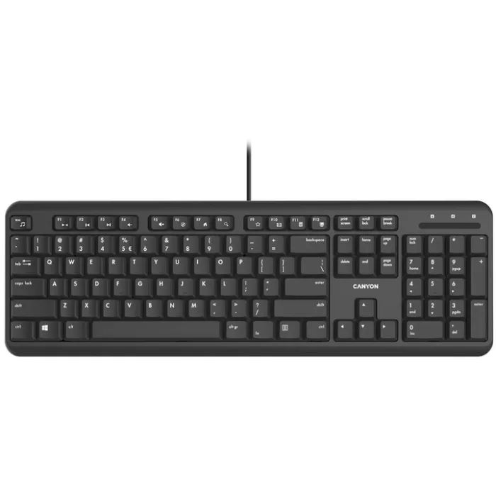 Клавиатура Canyon HKB-20 Velvet USB UA Black Фото