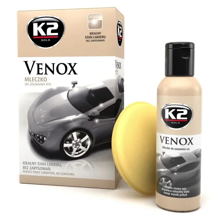 Автополироль K2 Venox з губкою 180 г Фото