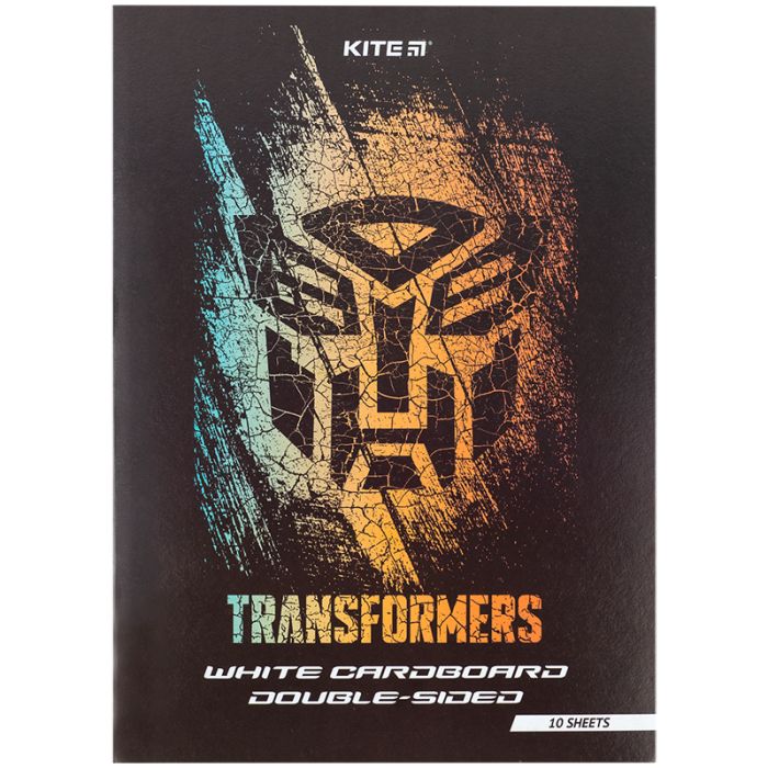Белый картон Kite A4 Transformers 10 листов Фото