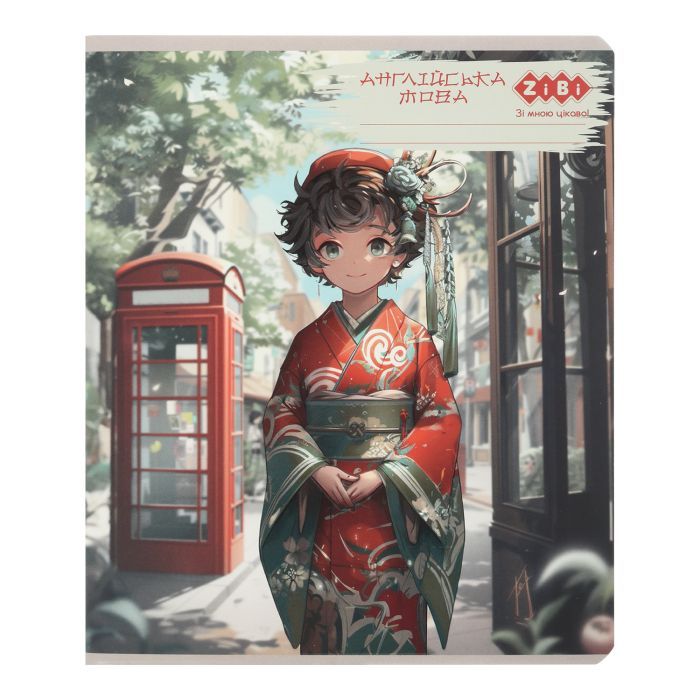 Тетрадь ZiBi предметний ANIME 48 аркушів клітинка, англійська Фото