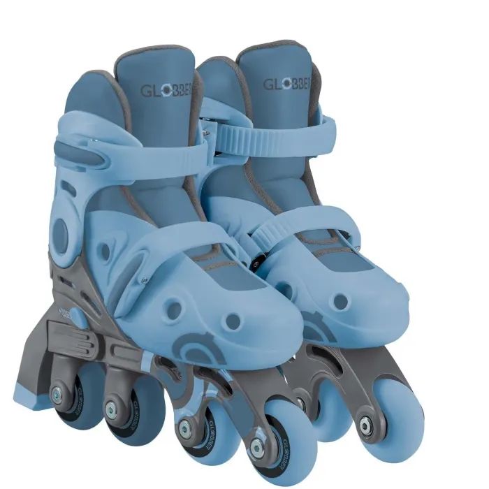 Роликовые коньки Globber 2в1 сіро-сині р.30-33, до 60кг, 5+ Фото