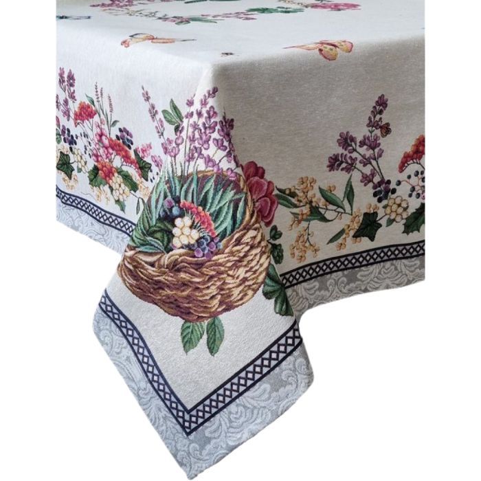 Скатерть Прованс Лавандовое поле 135х300 Фото
