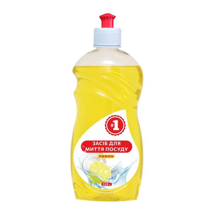 Средство для ручного мытья посуды #1 Лимон 520 г Фото