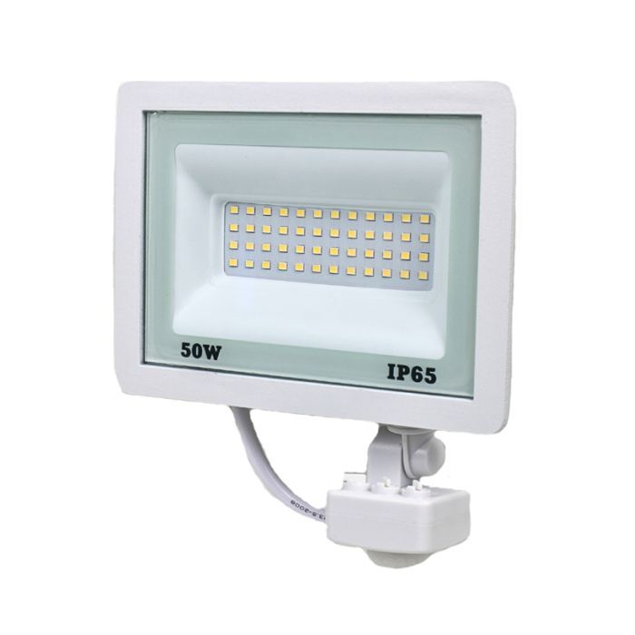 Прожектор Lightwell LW-FL-W-50-S 50 W з датчиком руху Фото
