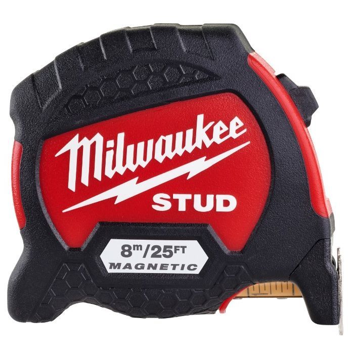 Рулетка Milwaukee STUD GEN II 8M(25а)/33мм, футовая Фото