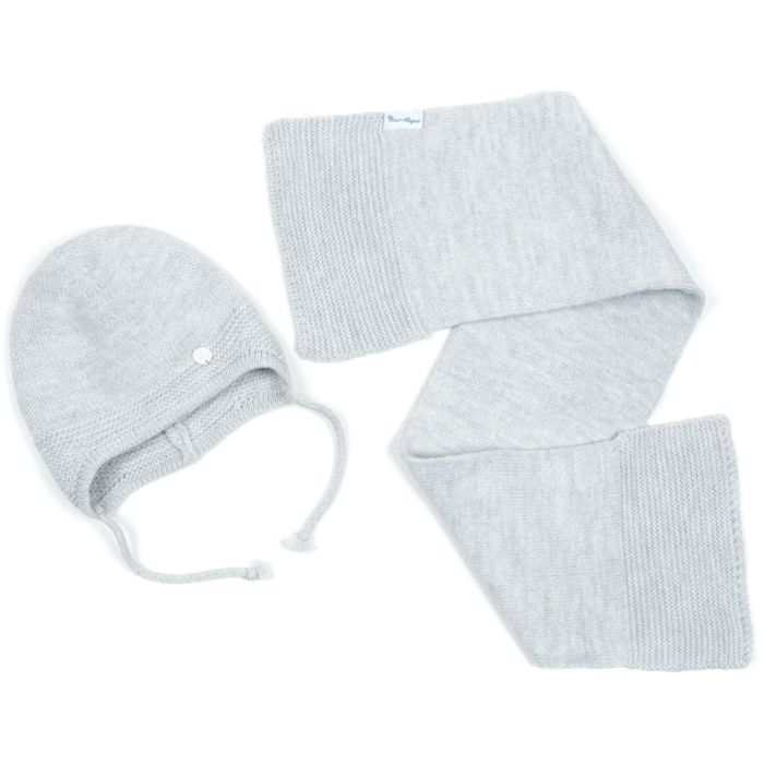 Шапка детская Na з шарфом Фото