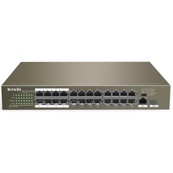 Коммутатор сетевой Tenda TEF1126P-24-250W Фото