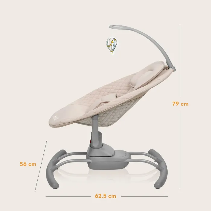 Кресло-качалка Lionelo Rio Beige latte Фото 10