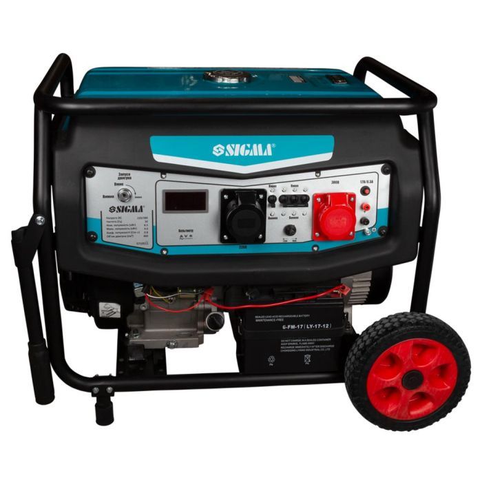 Генератор Sigma 220V/380V 3ф 8.5/9.0kW електрозапуск Фото