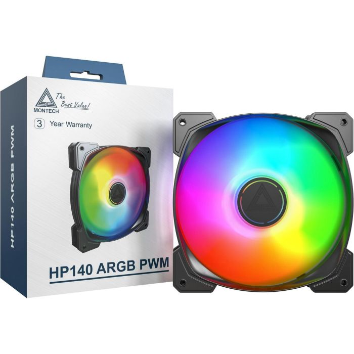 Кулер для корпуса MONTECH HP140 PWM BLACK Фото 3
