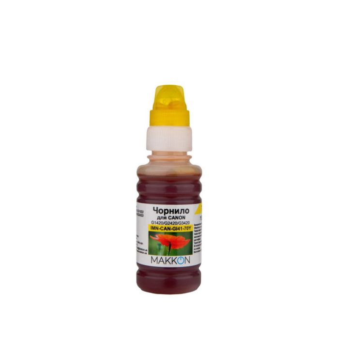 Чернила Makkon Canon GI-41 70 мл yellow Фото