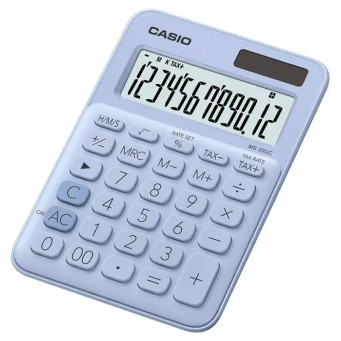 Калькулятор Casio MS-20UC-LB-W-EC, голубой Фото