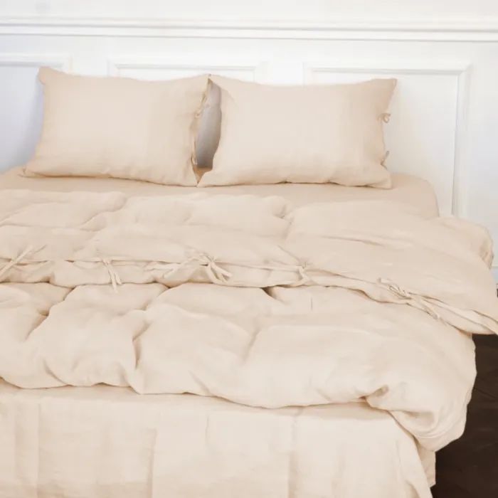 Постельное белье MirSon Лен Natural Linen Amalia 175х210 Фото