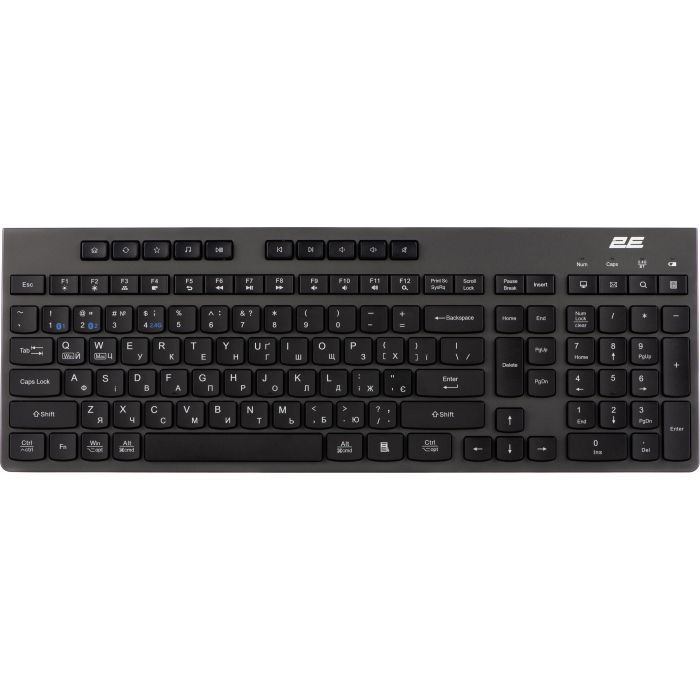 Клавиатура 2E KS280 Wireless/Bluetooth Black-Gray Фото