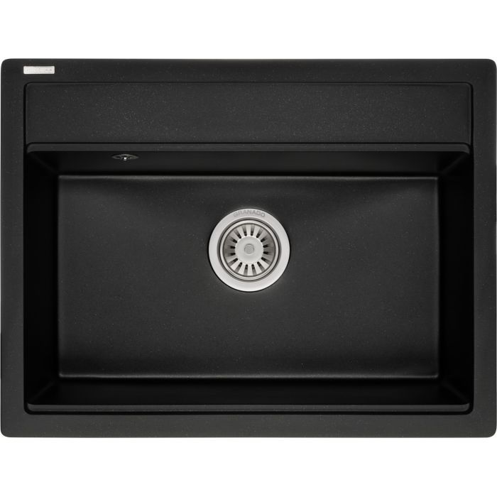 Мойка кухонная GRANADO ARTES black shine з сифоном Фото