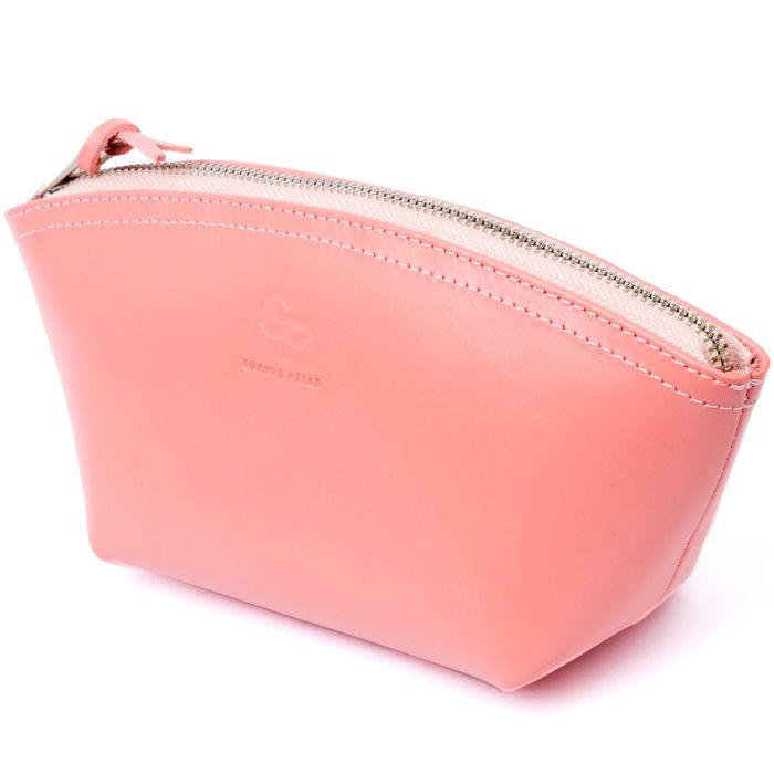 Косметичка Grande Pelle Из кожи Пудровая Фото