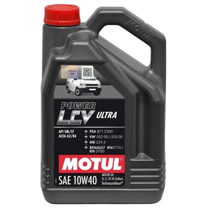 Моторное масло MOTUL Power LCV Ultra SAE 10W-40 5л Фото