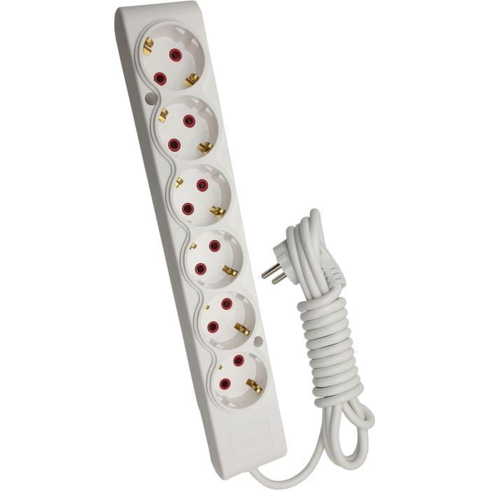 Сетевой удлинитель TECCO 3м 6 постов white Фото