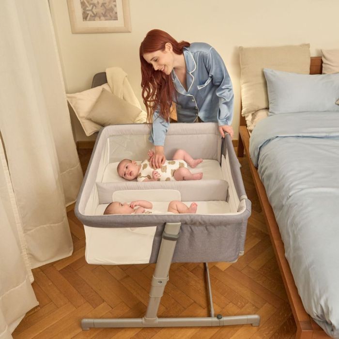 Кроватка Chicco Next2Me Twins для двійні сірий Фото 7