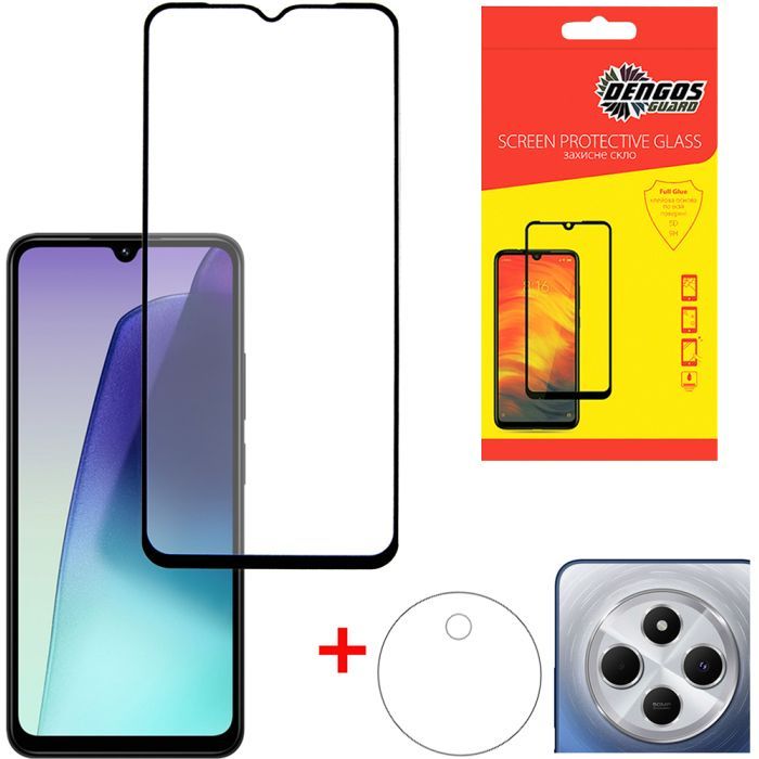 Стекло защитное Dengos Xiaomi Redmi 14C Kit Фото