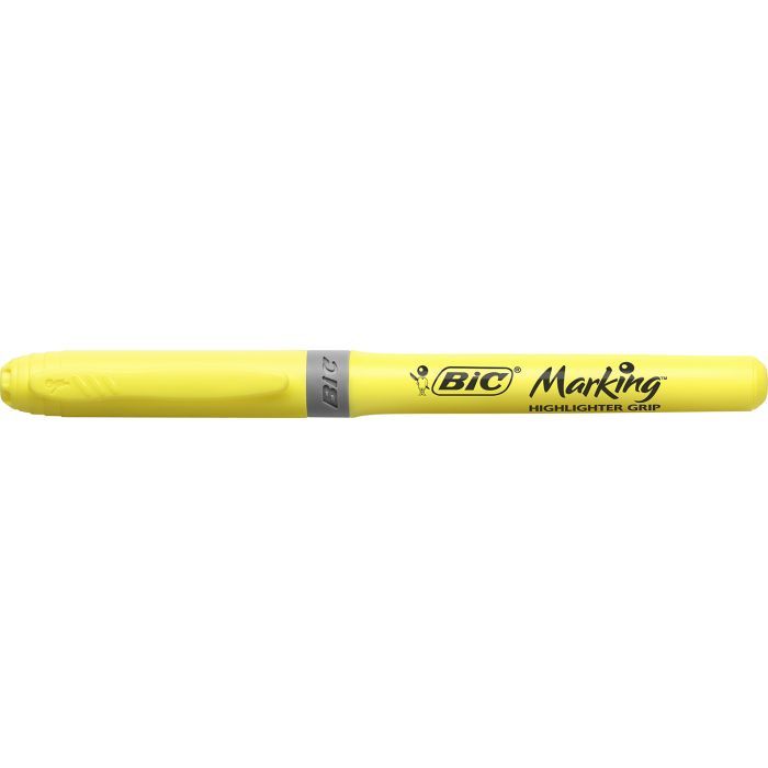 Маркер Bic текстовыделитель Grip, желтый Фото