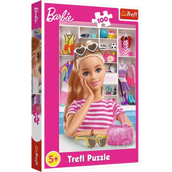 Пазл Trefl Barbie Зустрічайте Барбі 100 елементів Фото
