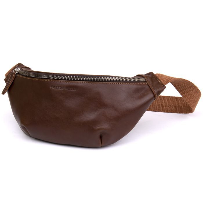 Сумка Grande Pelle Поясная Рыжая Фото