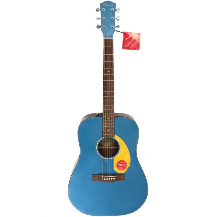 Гитара акустическая Fender CD-60S Blue Pearl w/Yellow Pickguard Фото