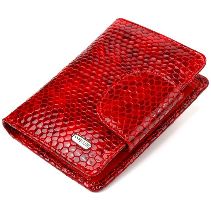 Кошелек Canpellini Из натуральной кожи Красный Фото