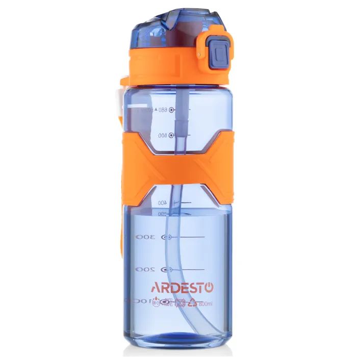 Бутылка для воды Ardesto Fitness 800мл синій Фото