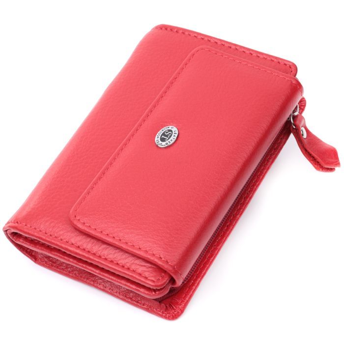 Кошелек ST Leather Из натуральной кожи Красный Фото