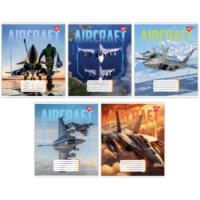 Тетрадь Yes Aircraft А5 60 листов линия Фото