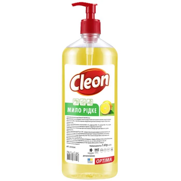 Жидкое мыло Cleon Лимон 1 л Фото