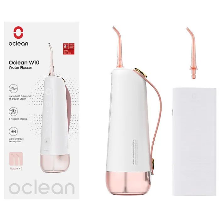 Ирригатор Oclean W10 Pink NEW-2 NOZZLES Фото
