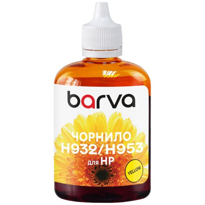 Чернила Barva HP 933/951/953 100ml, yellow , pigment Фото