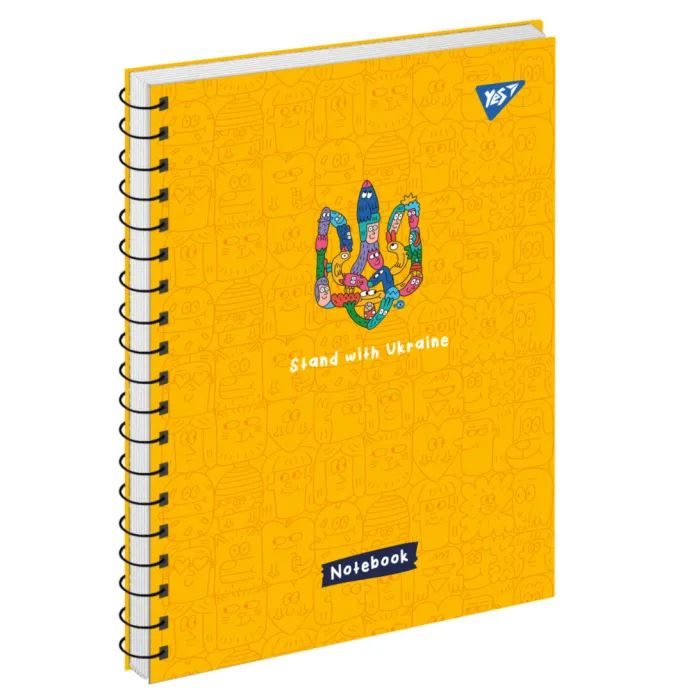 Тетрадь Yes А5 Stand with Ukraine 80 аркушів клітинка Фото