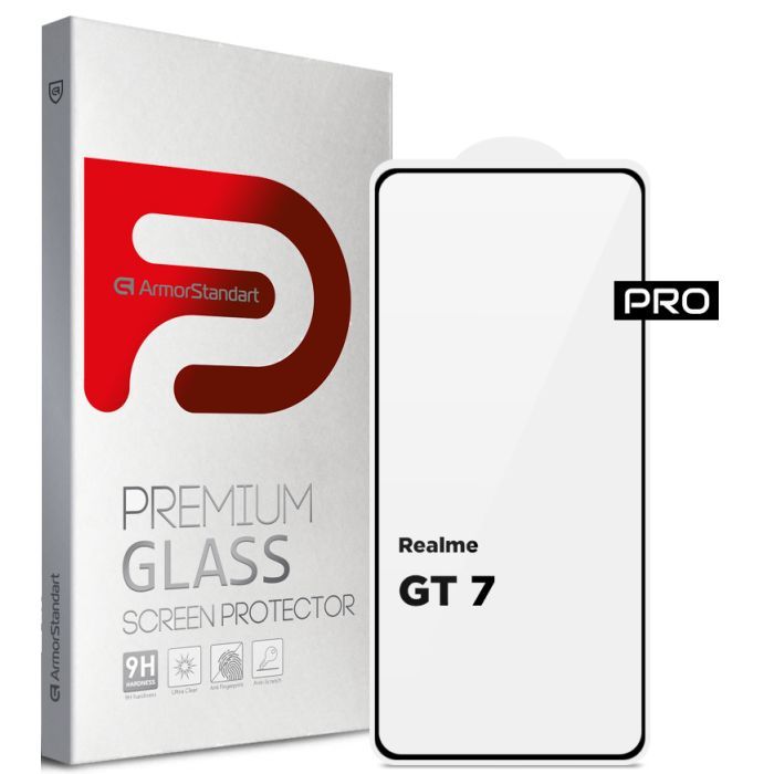 Стекло защитное Armorstandart Pro Realme GT 7 Black Фото