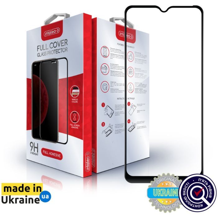 Стекло защитное Intaleo Full Glue Xiaomi Redmi A2+ Black Фото