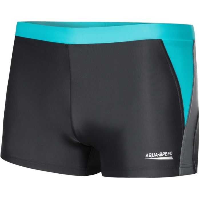Плавки Aqua Speed Dario 346-32 темно-сірий, бірюзовий S Фото